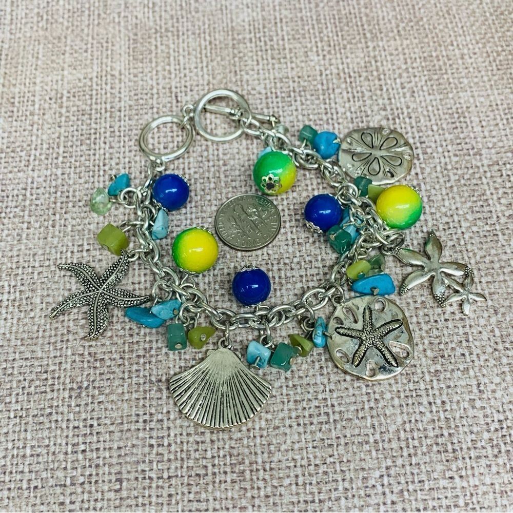 Silver Beach Charm Bracelet‎